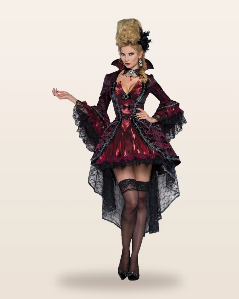 Disfraz de vampiresa victoriana en alquiler
